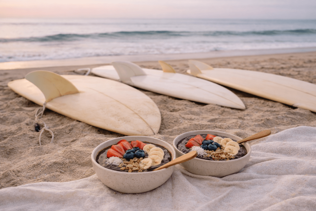 Surf and açaí morning